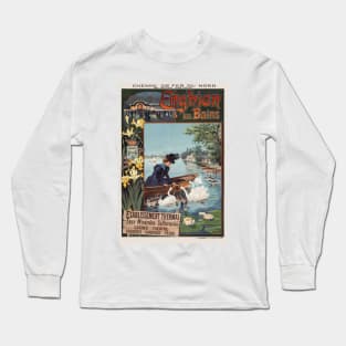 Enghien les Bains France Vintage Poster 1900 Long Sleeve T-Shirt